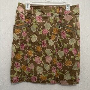 ANTHROPOLOGIE Hei Hei Womens 10 Floral Pencil Skirt 'Sidewalk Garden' Cargo